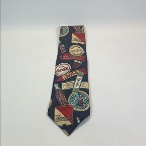 Coca Cola tie Silk Nostalgic signs